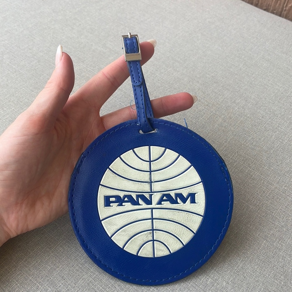 Pan Am luggage tag